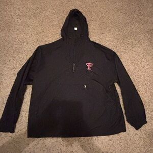 Texas Tech Charles River hooded rain jacket